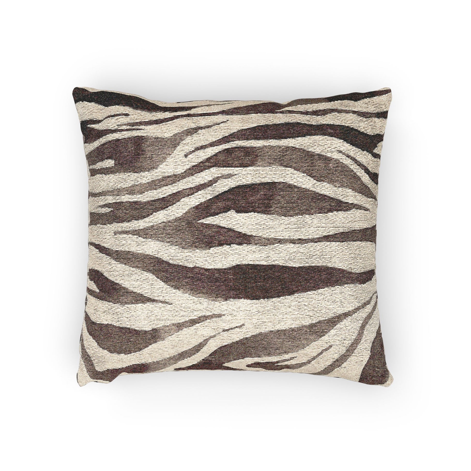 Zebra Print Woven Pillow, Cozy Home Decor, Animal Print Cushion, Modern Living Room Accent, Gift for Wildlife Lovers, Stylish Throw Pillow - aMOOsing Designs