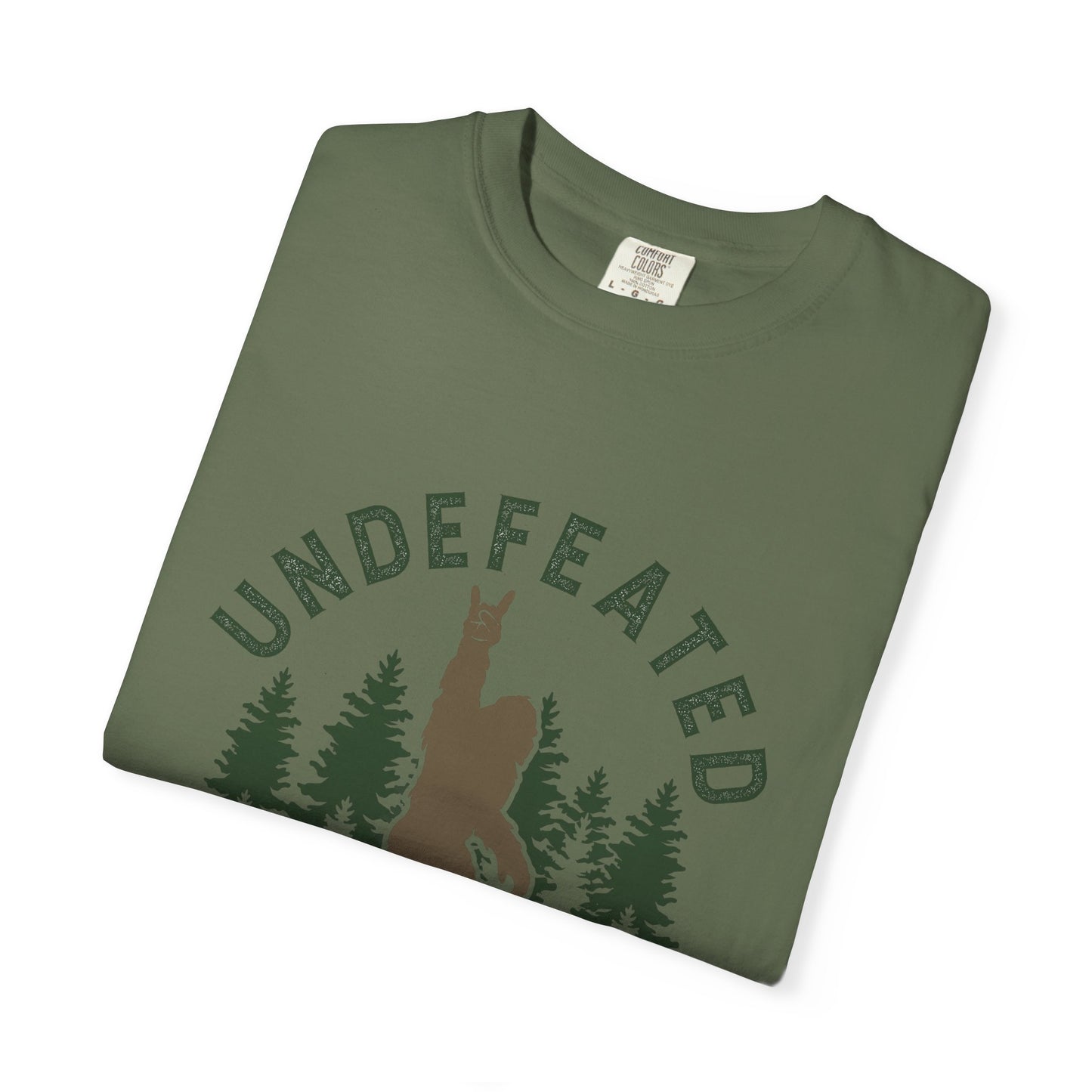 Undefeated Hide & Seek Champion T-shirt, Funny Outdoor Adventure Tee, Nature Lover Gift, Big Foot Shirt, Unisex Garment-Dyed, Adventure
