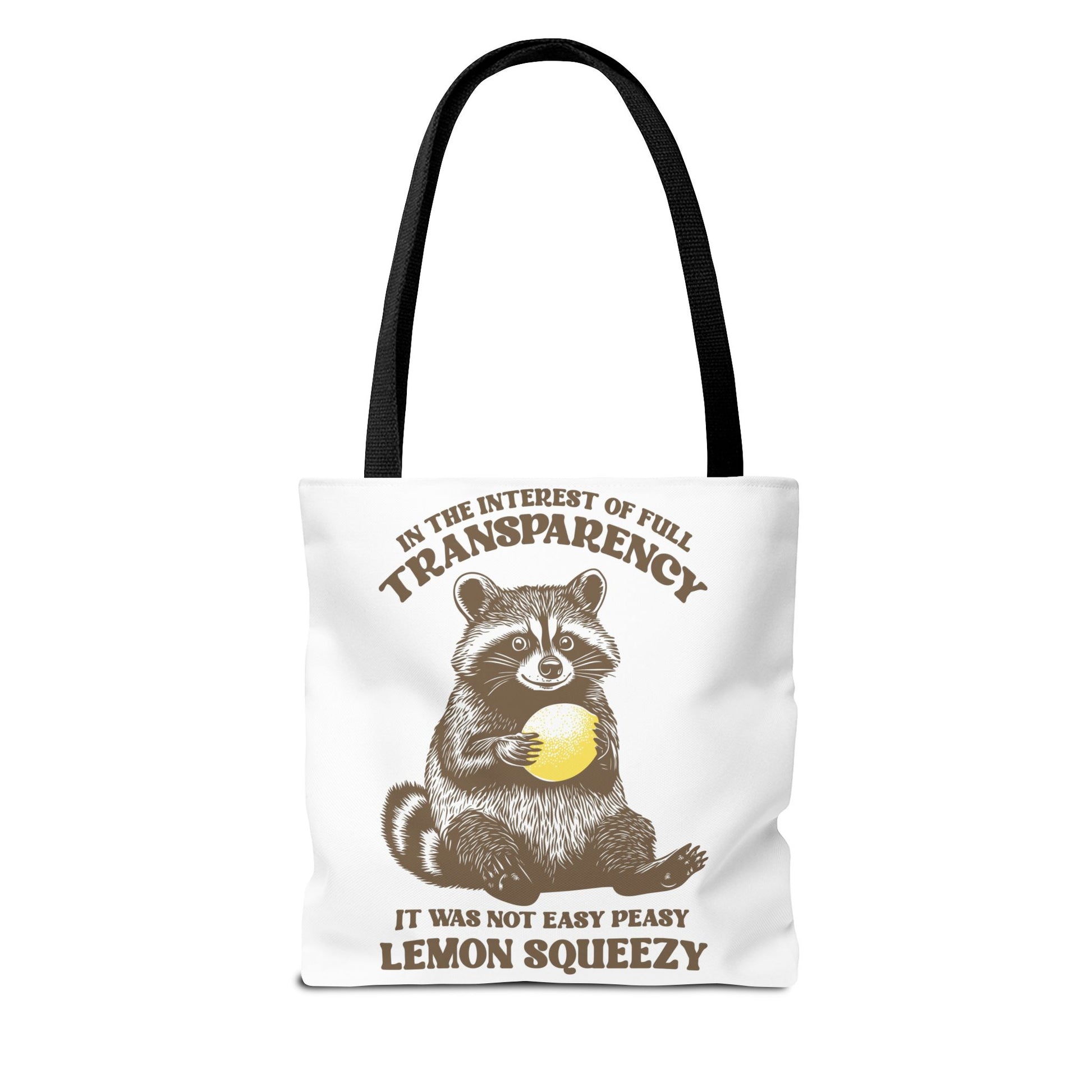 Funny Raccoon Tote Bag, Cute Animal Shopping Bag, Eco-Friendly Gift for Animal Lovers - aMOOsing Designs