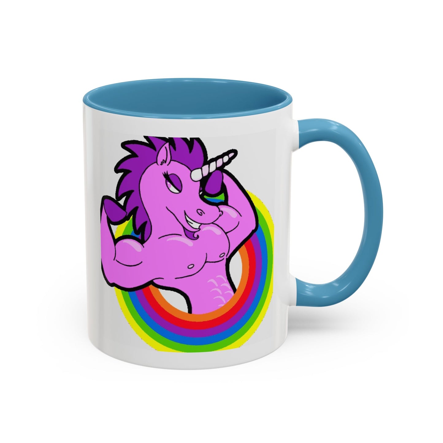 Mug Flexing Unicorn Coffee Mug (11, 15oz) - aMOOsing Designs