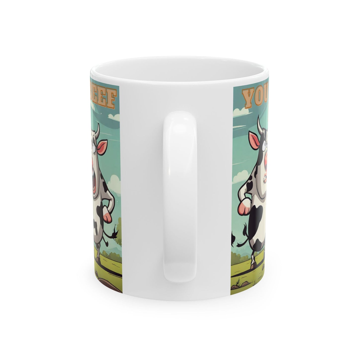 You Got Beef Bro?- Funny Cow Coffee Mug, (11oz, 15oz) - aMOOsing Designs