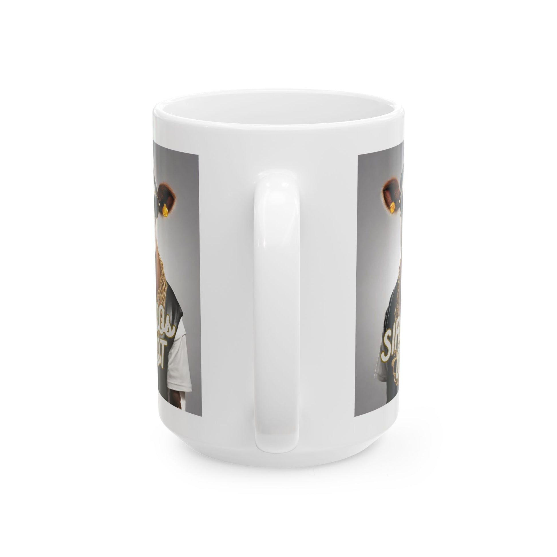 Mug with 'sir moos a lot' Design - aMOOsing Designs