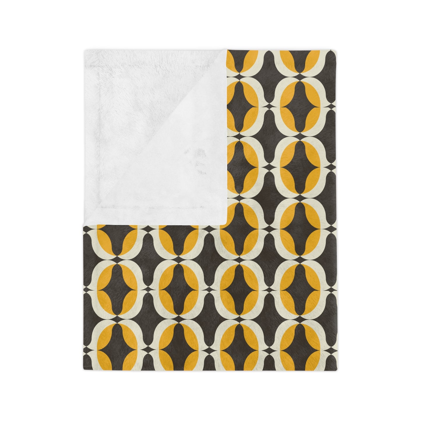 Cozy Geometric Velveteen Microfiber Blanket for Home, Chic Throw Blanket, Soft Fleece Blanket, Modern Decor