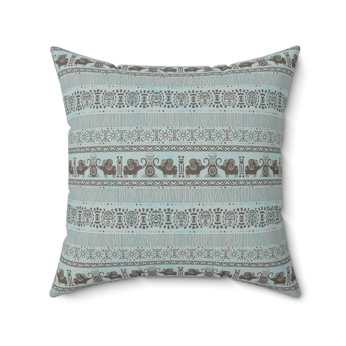 Boho Decorative Pillow | Cozy Square Cushion with Floral Pattern for Living Room, Bedroom Decor