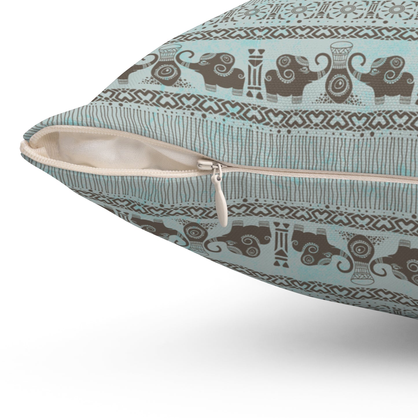 Boho Decorative Pillow | Cozy Square Cushion with Floral Pattern for Living Room, Bedroom Decor