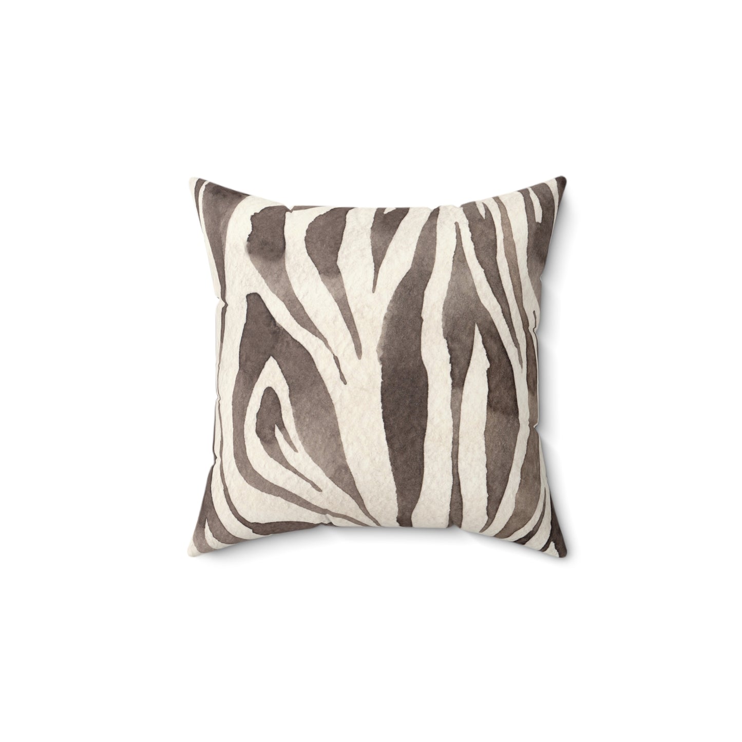 Zebra Print Faux Suede Square Pillow, Modern Animal Decor, Throw Pillow, Chic Home Accent, Living Room Style, Safari Inspired - aMOOsing Designs