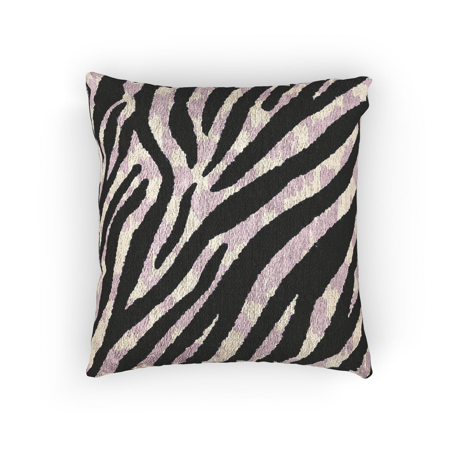 Zebra Print Woven Pillow, Stylish Decor, Modern Home Accents, Animal Print Cushion, Boho Chic Throw Pillow, Living Room Pillow