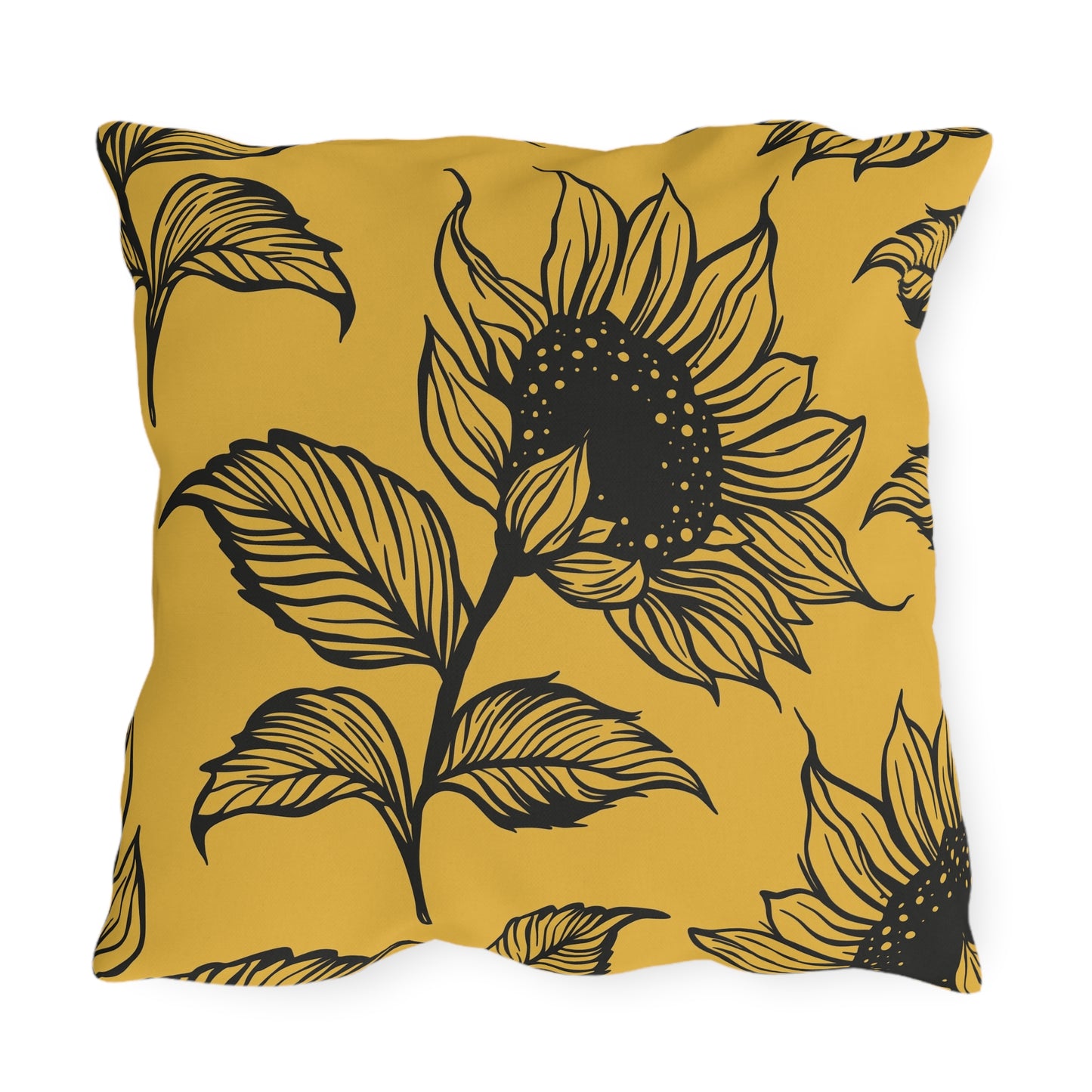 Sunflower Outdoor Pillows - Boho Garden Decor, Patio Cushion, Summer Vibes, Home Accessories, Seasonal Style, Outdoor Cushions, Decorative