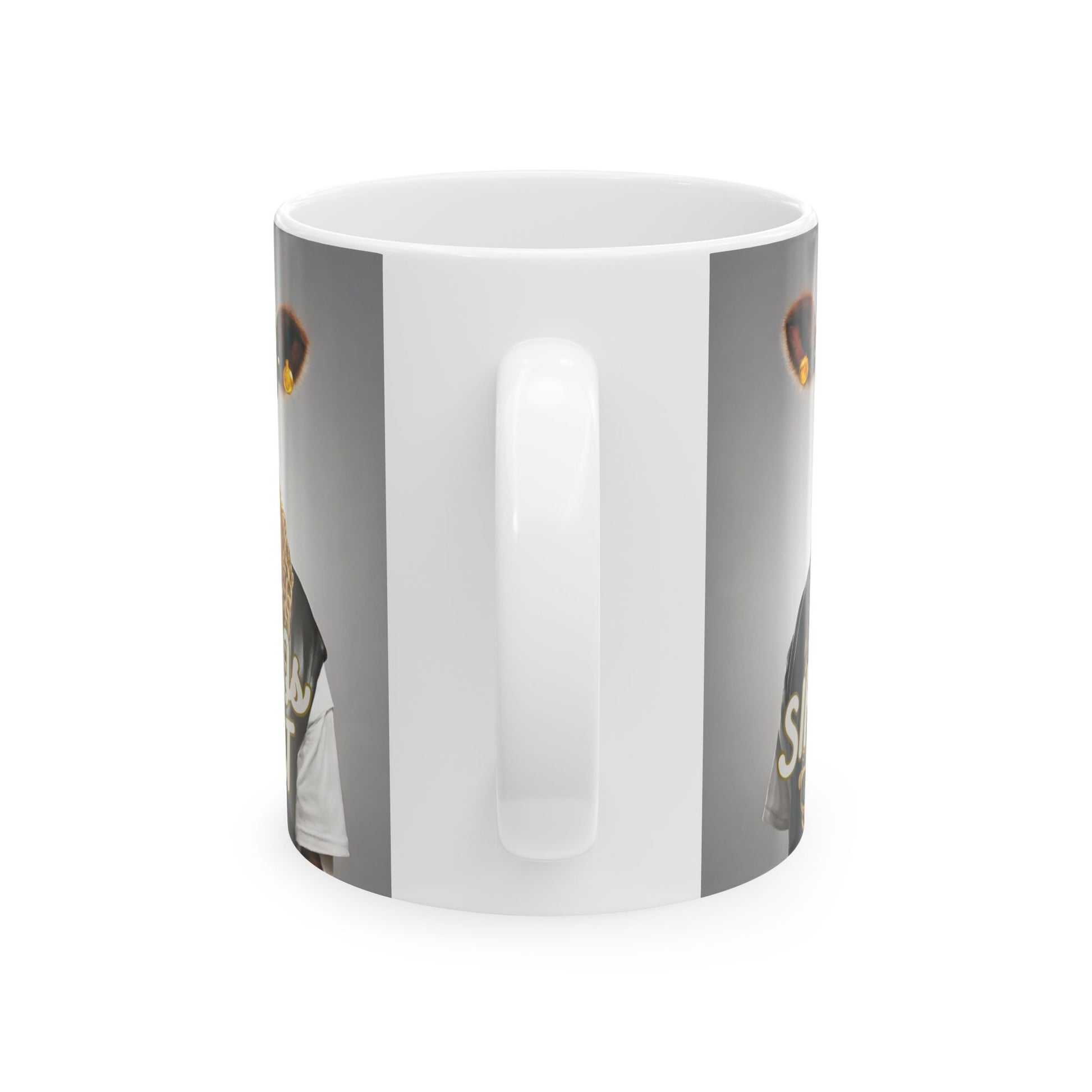 Sir MOOs A Lot- 11oz 15oz Fuuny Cow Ceramic Mug - Double-Sided Design - aMOOsing Designs