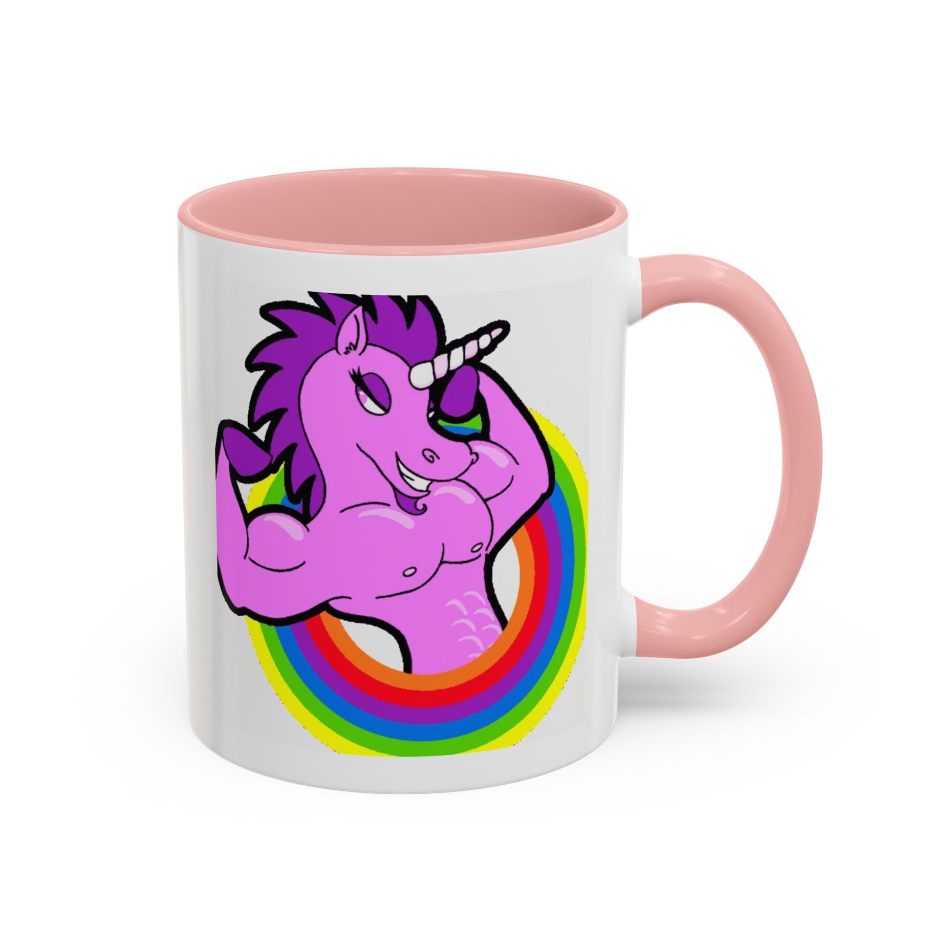 Mug Flexing Unicorn Coffee Mug (11, 15oz) - aMOOsing Designs