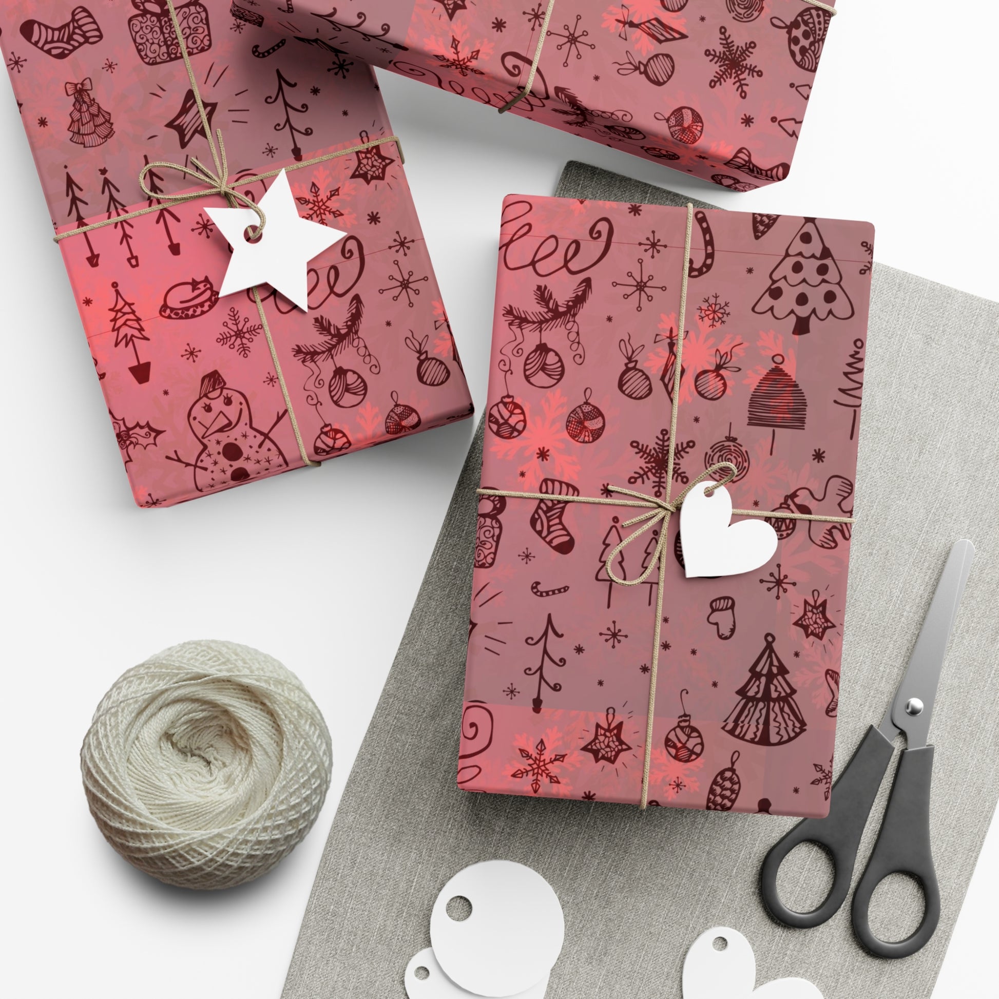 Festive Holiday Gift Wrap Paper - Cute Christmas Patterns for All Occasions - aMOOsing Designs
