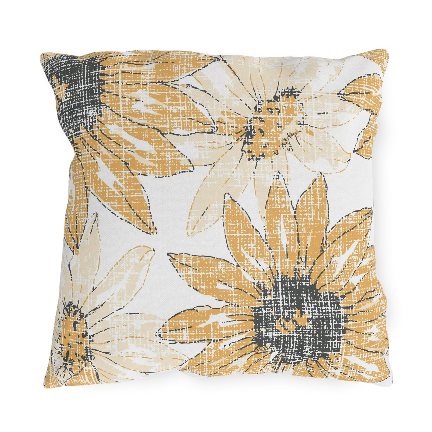 Sunflower Outdoor Pillows, Floral Patio Decor, Summer Cushions, Garden Pillow, Boho Home Accessories