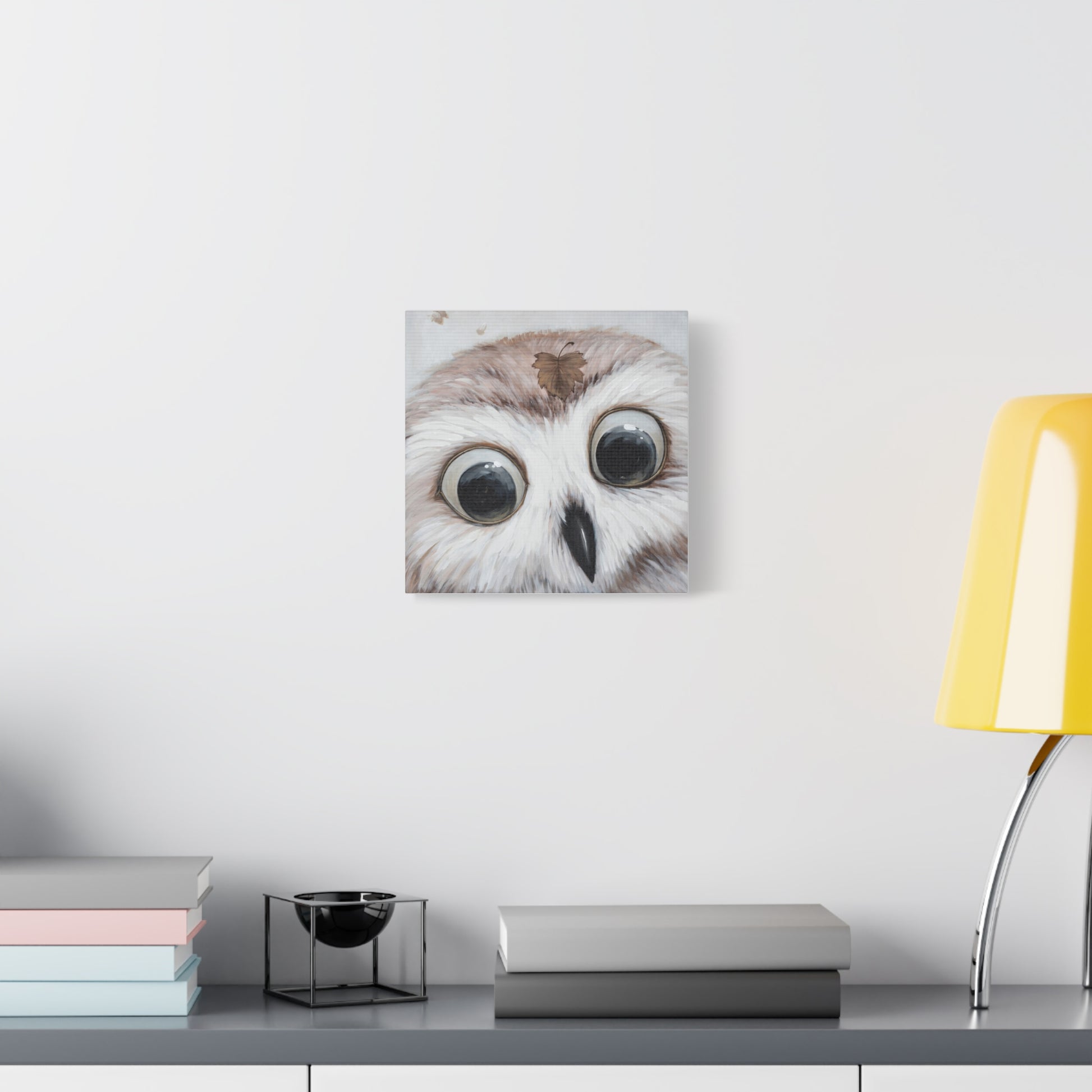 Whimsical Owl Canvas Art - Nature-Inspired Home Decor - aMOOsing Designs