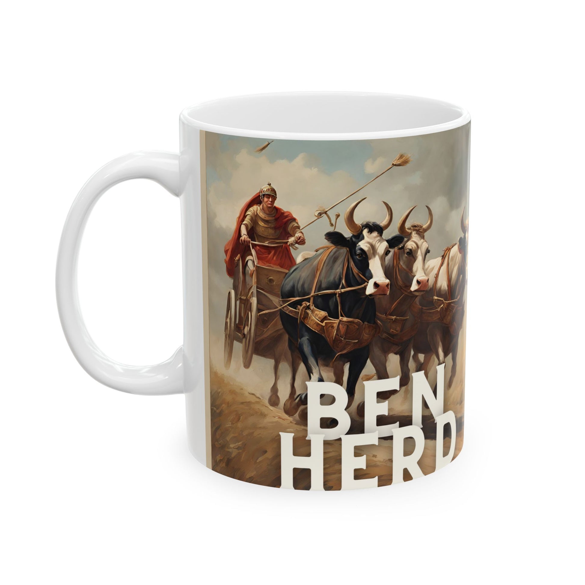 Funny Mug - Ben Herd Ceramic Coffee Cup (11oz, 15oz) - aMOOsing Designs