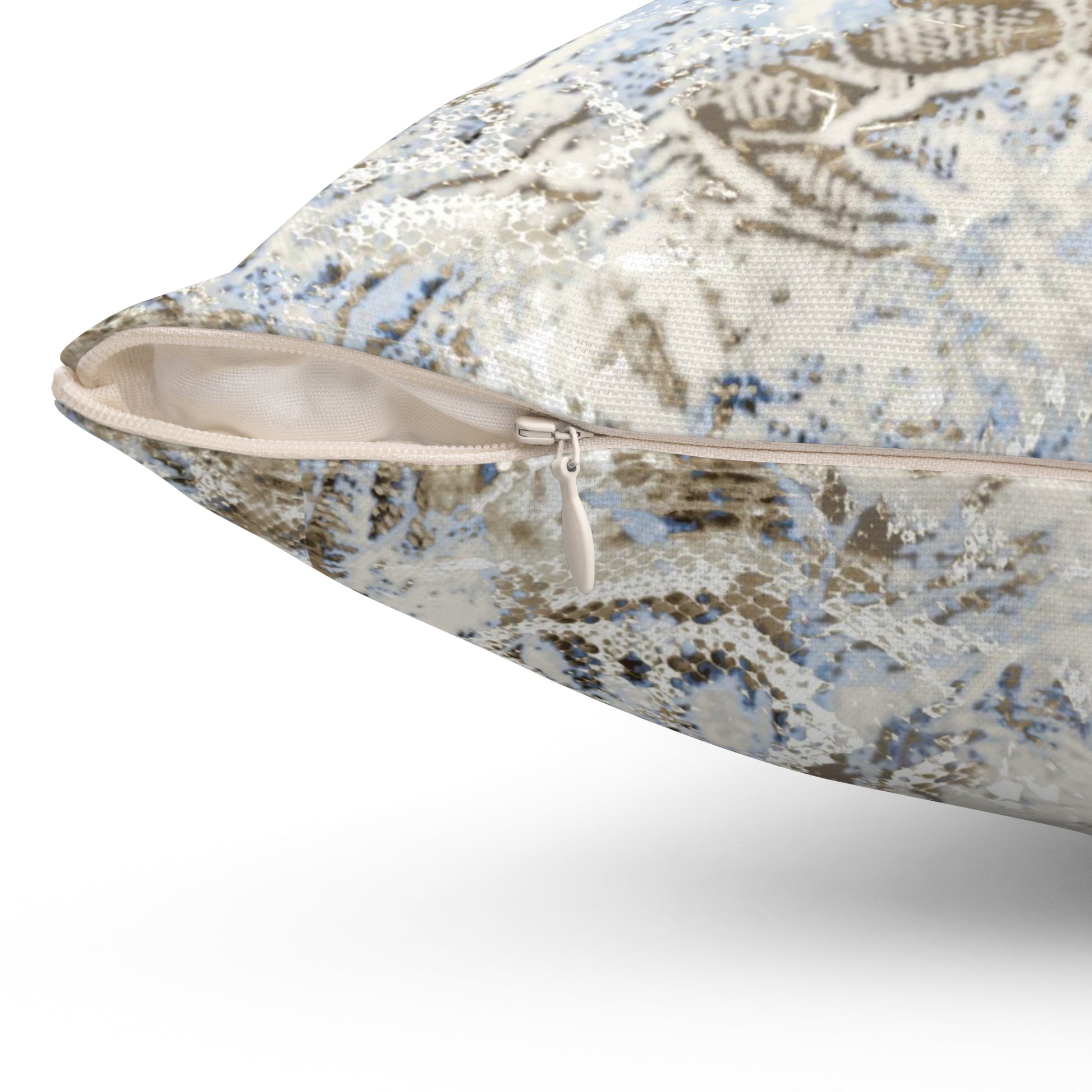 Snakeskin Print Decorative Pillow, Boho Home Decor, Couch Cushion, Cozy Living Room Accent, Unique Gift Idea - aMOOsing Designs