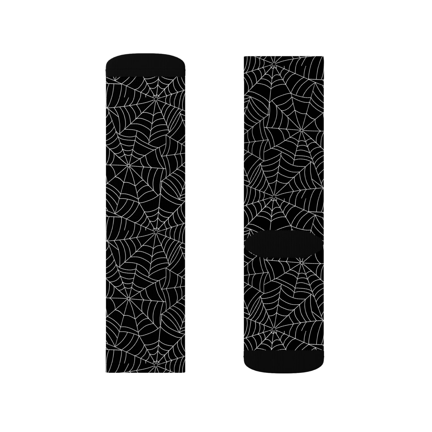 Spiderweb Socks for Halloween, Cozy Footwear for Fall, Gothic Fashion,