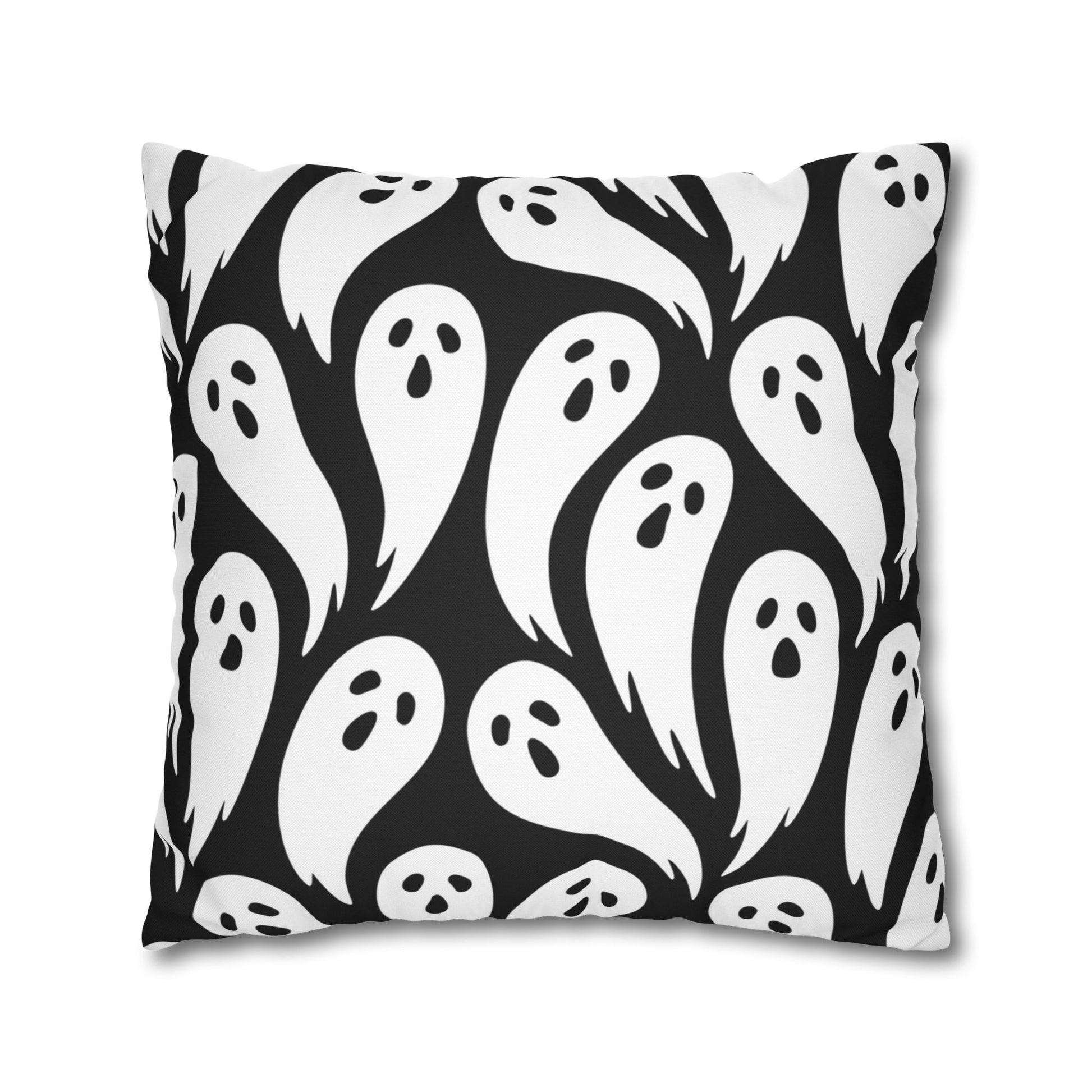 Spooky Ghost Pillowcase, Halloween Decor, Home Accent, Pillowcase for Fall, Scary Home Decor - aMOOsing Designs
