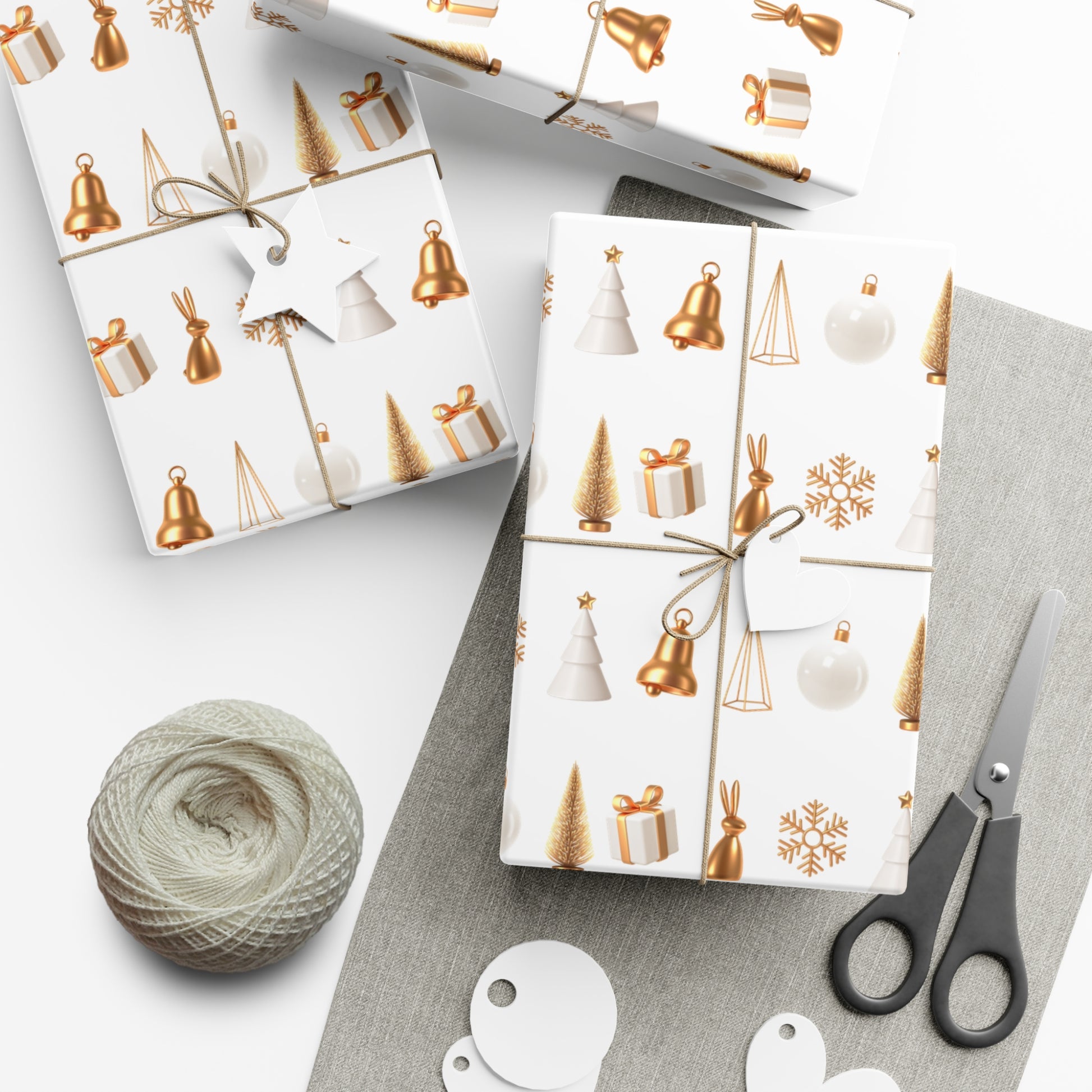 Festive Gift Wrap Paper – Elegant Holiday Design for All Occasions - aMOOsing Designs