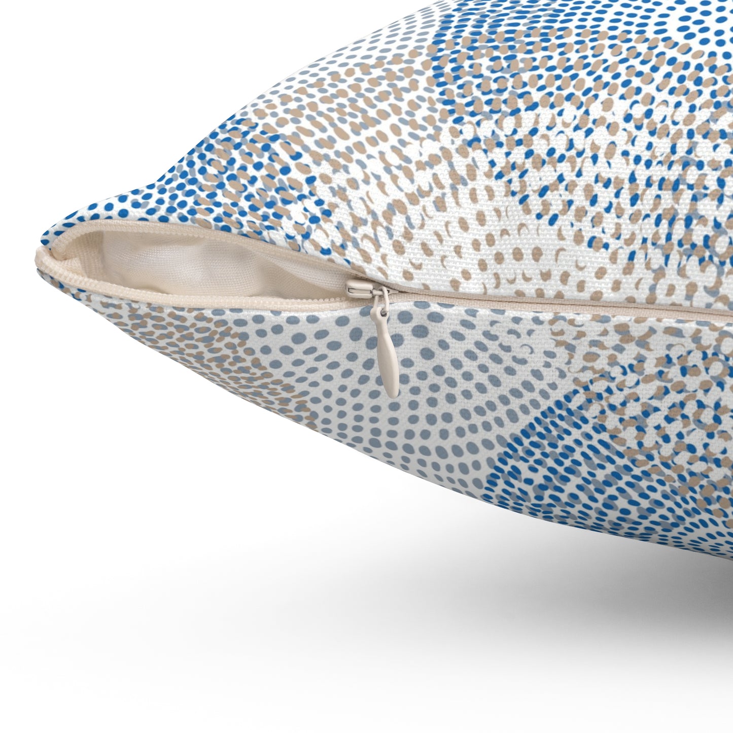 Abstract Blue Circle Pillow, Cozy Home Decor, Throw Pillow for Living Room, Bedroom Accent, Modern Cushion Cover, Unique Gift - aMOOsing Designs