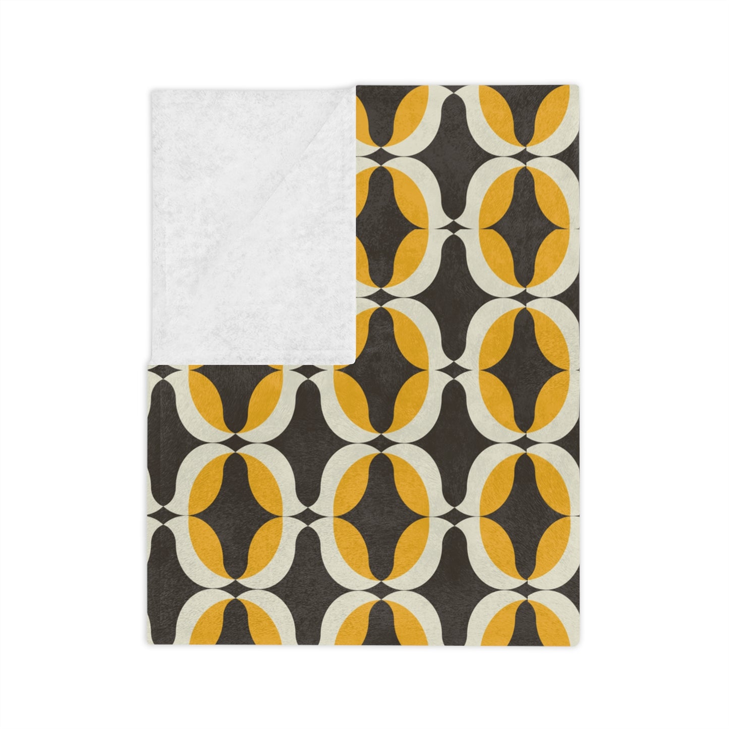 Cozy Geometric Velveteen Microfiber Blanket for Home, Chic Throw Blanket, Soft Fleece Blanket, Modern Decor