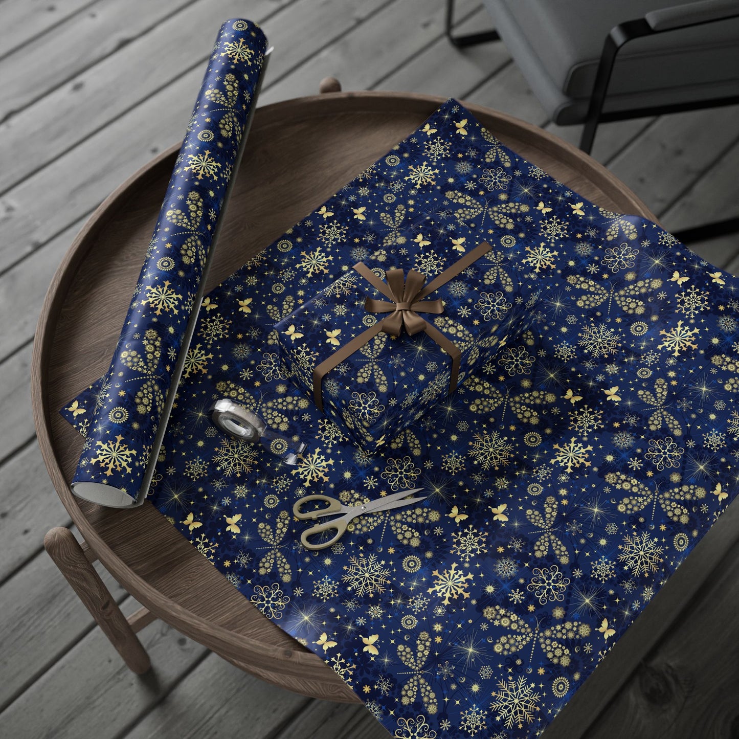 Elegant Holiday Wrapping Paper - Festive Gift Wrap, Christmas, Winter Celebrations, Eco-Friendly, Decorative Packaging