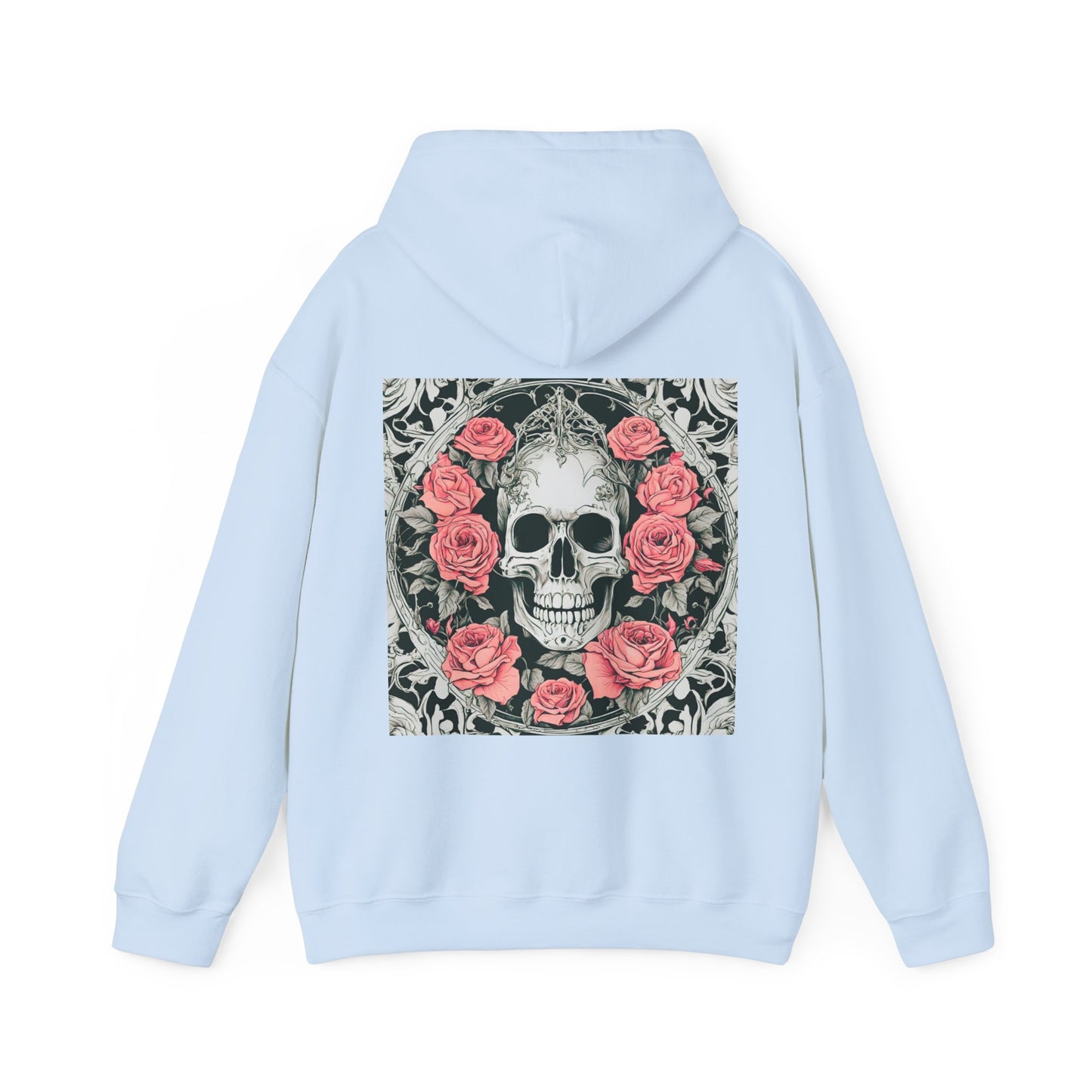Skeletons n Roses- Unisex Heavy Blend™ Hooded Sweatshirt - aMOOsing Designs