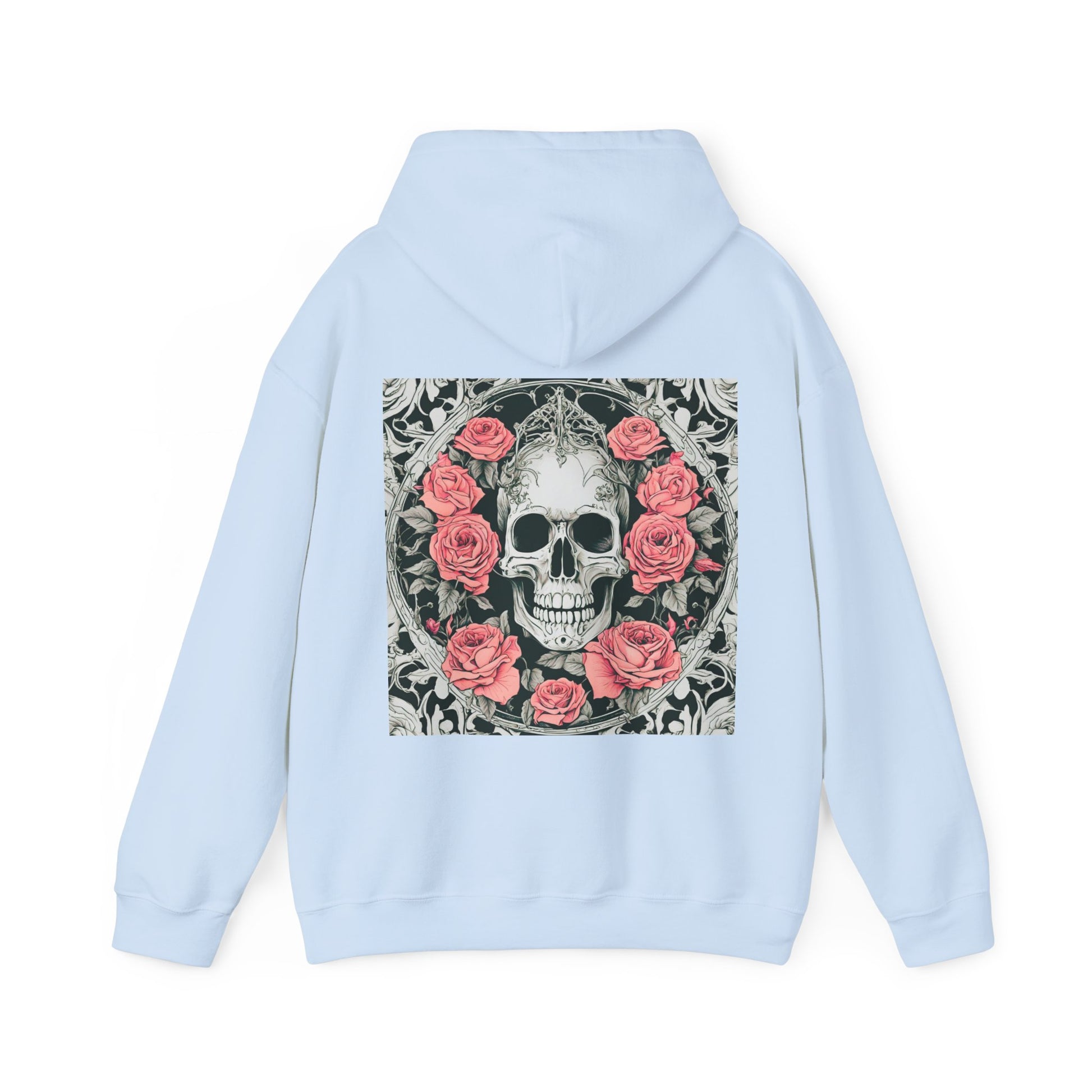 Skeletons n Roses- Unisex Heavy Blend™ Hooded Sweatshirt - aMOOsing Designs
