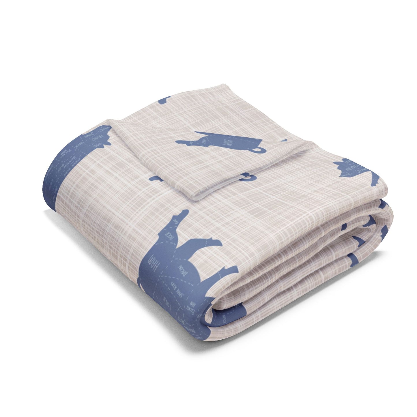 Pig Print Fleece Blanket, Arctic Throw for Animal Lovers, Cozy Winter Decor, Snuggle Piggy Afghan, Gift for Pig Enthusiasts