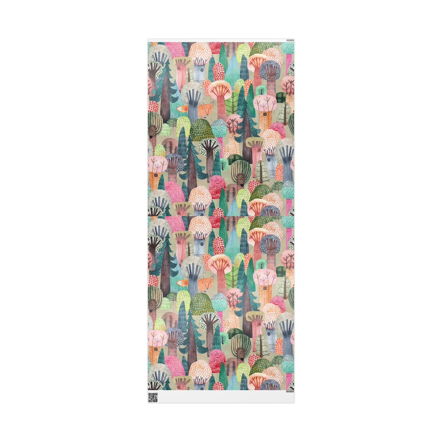 Whimsical Wrapping Paper Roll, Colorful Gift Wrap, Eco-Friendly Party Supplies, Forest-Themed Wrap, Holiday & Birthday Gift Wrap