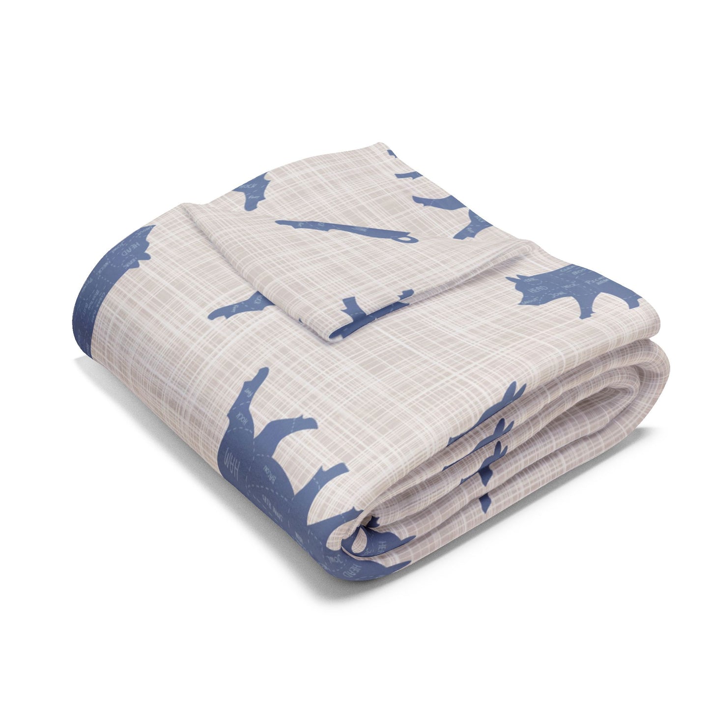 Pig Print Fleece Blanket, Arctic Throw for Animal Lovers, Cozy Winter Decor, Snuggle Piggy Afghan, Gift for Pig Enthusiasts