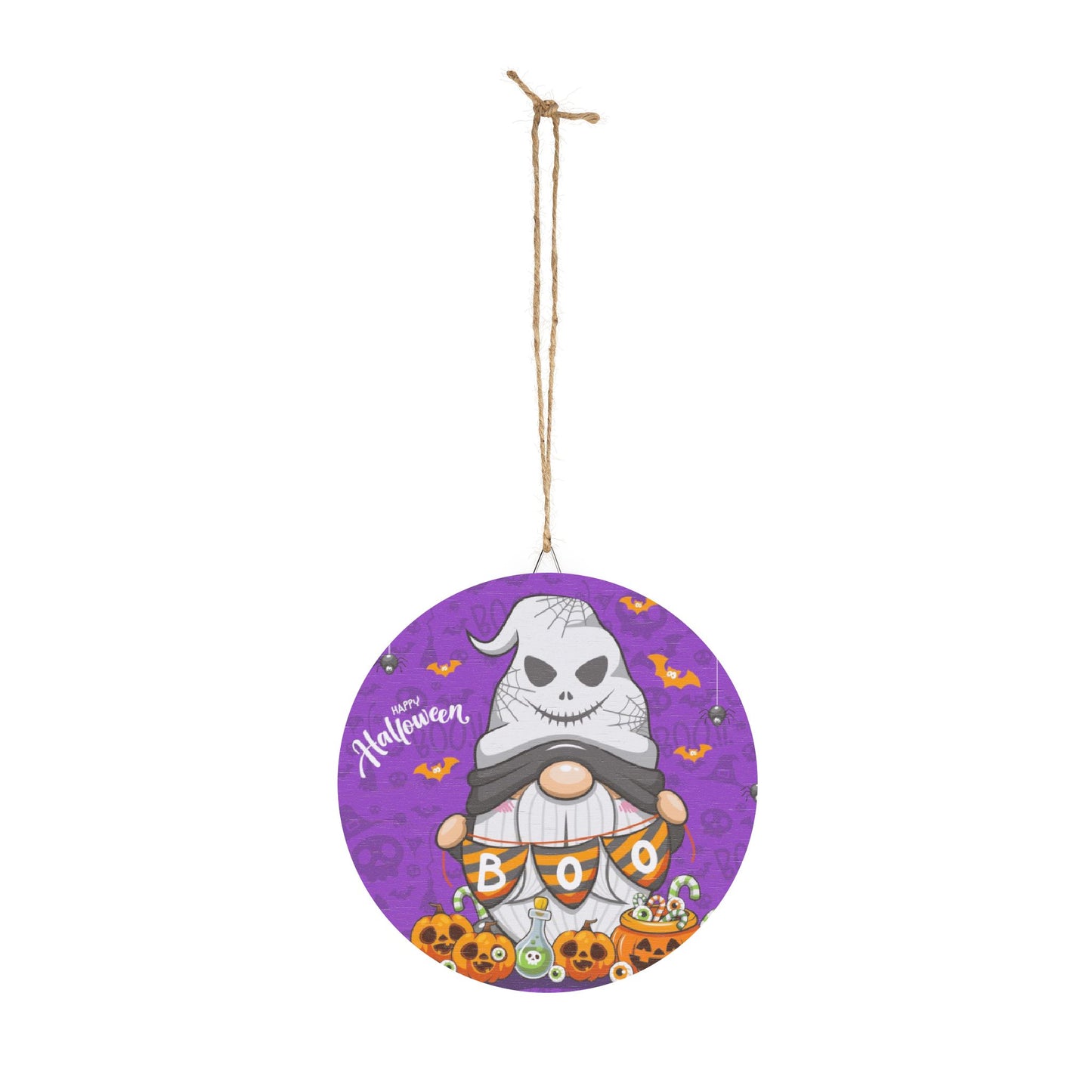 Wood Door Signs, Halloween Gnome Decor, Spooky Sign, Fall Wall Art, Rustic Halloween Decoration