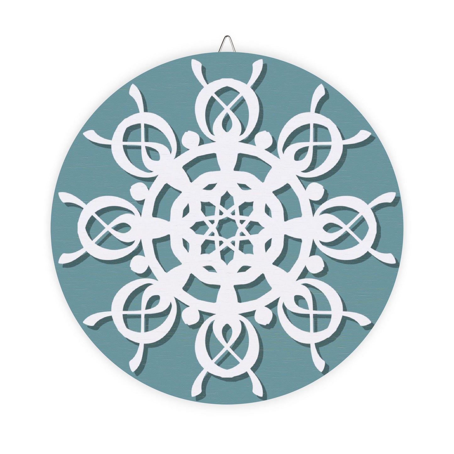 Winter Snowflake Wood Sign | Holiday Decor, Rustic Home Decor, Seasonal Wall Art, Christmas Ornament, Handmade Sign