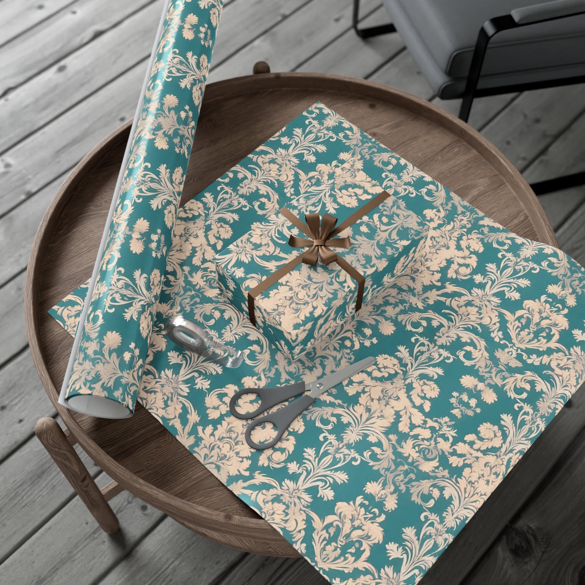 Elegant Floral Gift Wrap Papers, Artisanal Wrapping Paper for Birthdays, Weddings, Holidays, Eco-Friendly Packaging - aMOOsing Designs