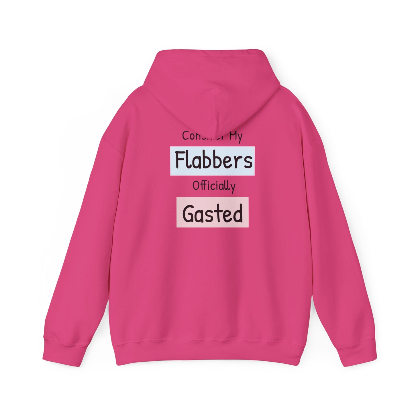 Funny Unisex Hoodie: 'Consider My Flabbers Officially Gasted' - aMOOsing Designs