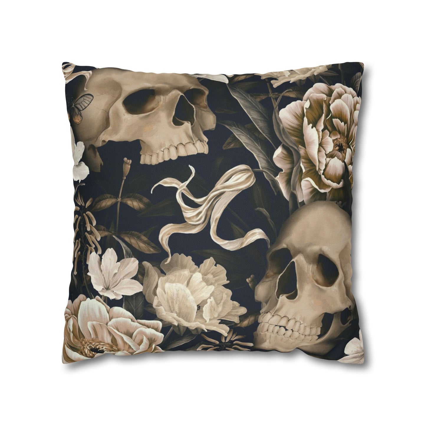 Gothic Floral Skull Pillowcase - Cozy Home Decor, Halloween Accessories, Dark Aesthetic Gifts, Gothic Style Pillow Cover, Unique [...]
