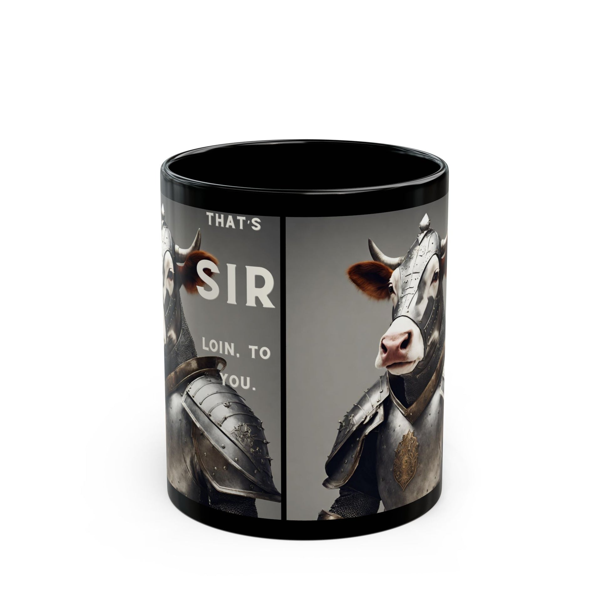 Mug - Funny Cow Pun - Black Mug (11oz, 15oz) - aMOOsing Designs