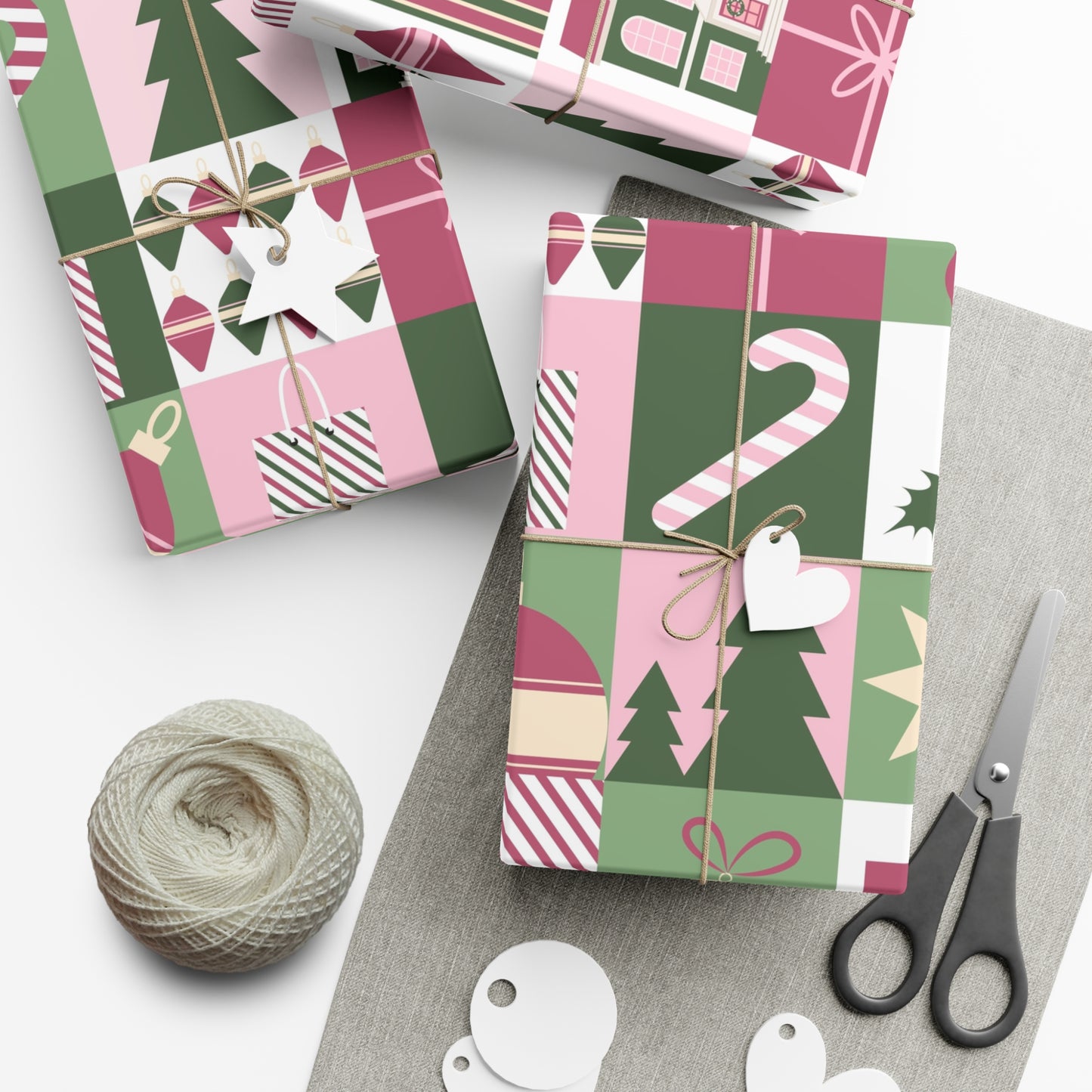 Festive Holiday Gift Wrap Papers - Christmas Patterns for Joyful Gifting - aMOOsing Designs