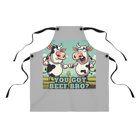 Humorous Cow Apron - Perfect for BBQs, Cooking, and Gifts for Meat Lovers, Kitchen Accessory - aMOOsing Designs