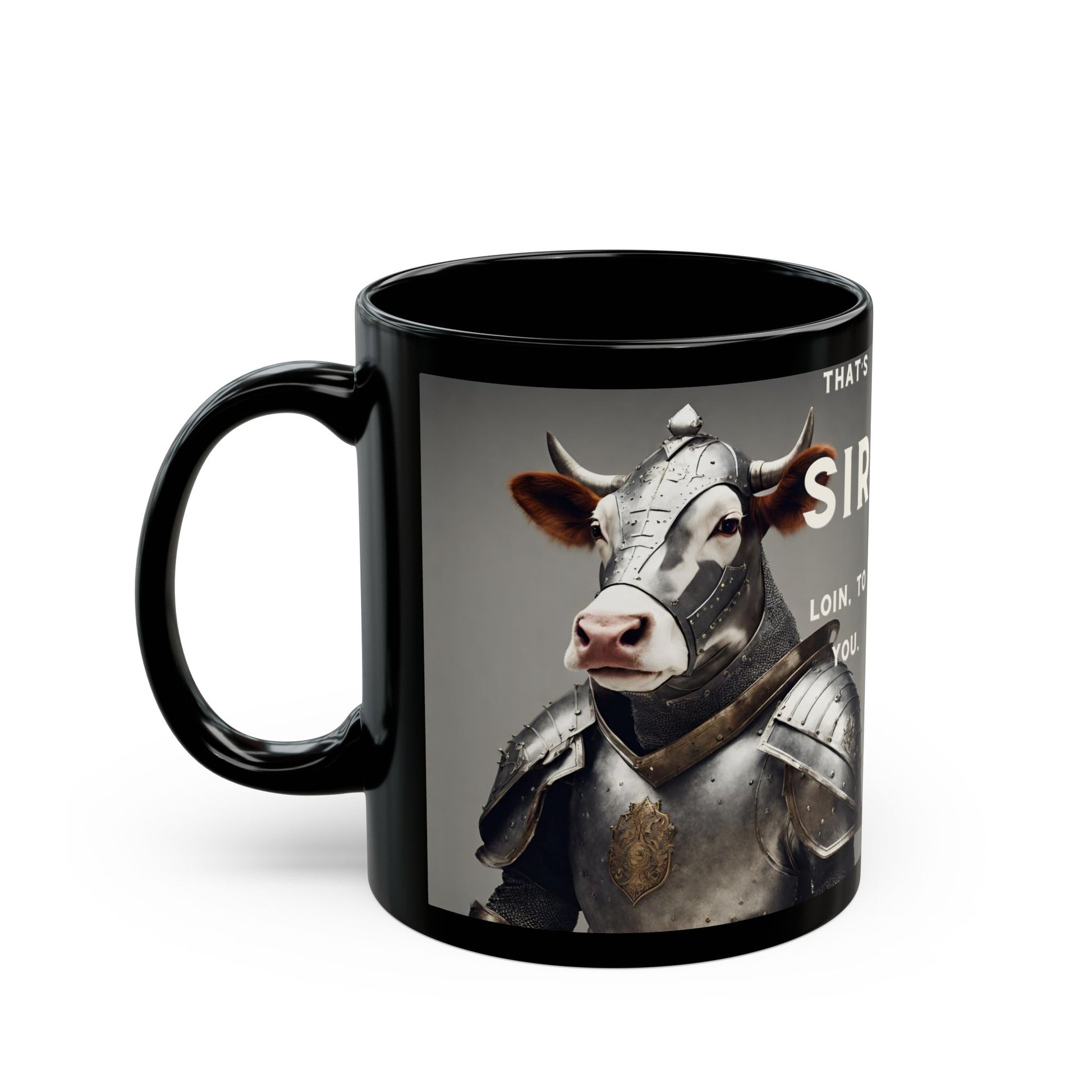 Mug - Funny Cow Pun - Black Mug (11oz, 15oz) - aMOOsing Designs