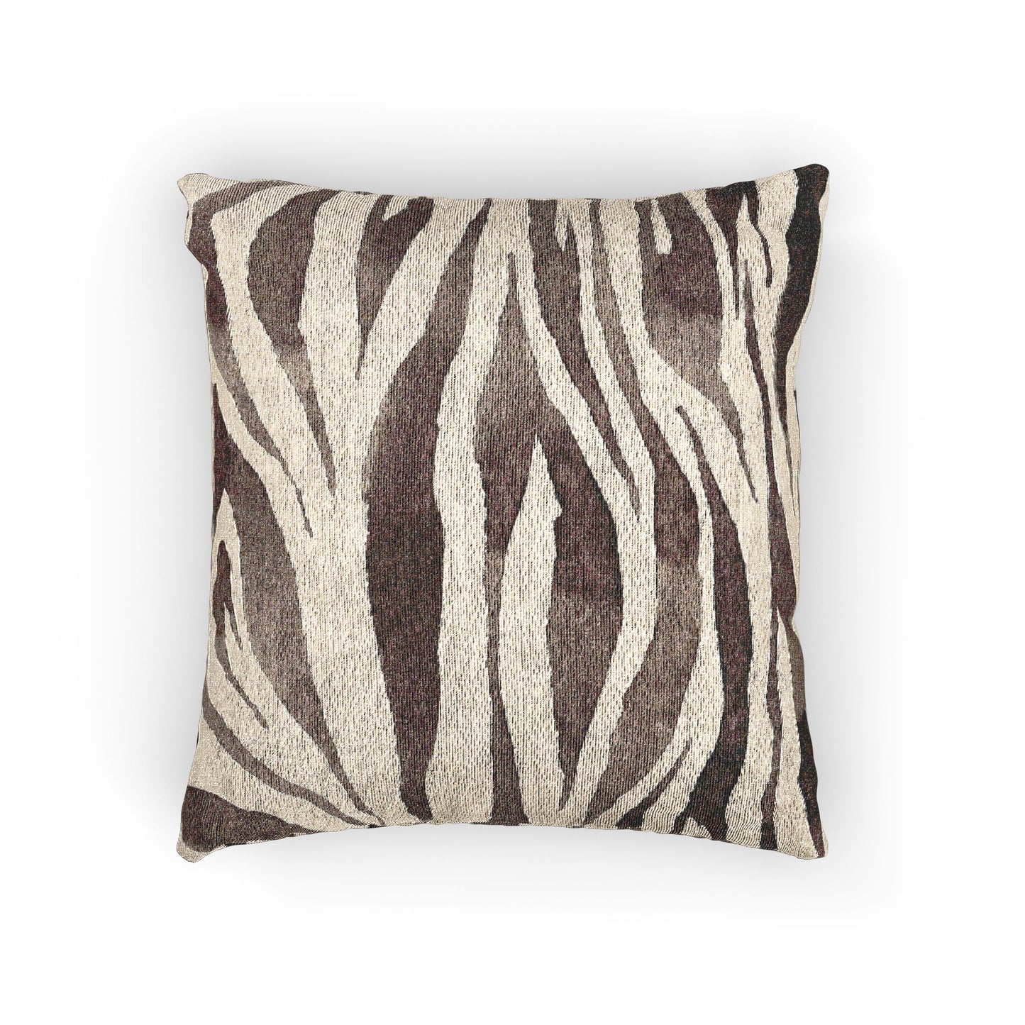 Zebra Print Woven Pillow, Cozy Home Decor, Animal Print Cushion, Modern Living Room Accent, Gift for Wildlife Lovers, Stylish Throw Pillow - aMOOsing Designs