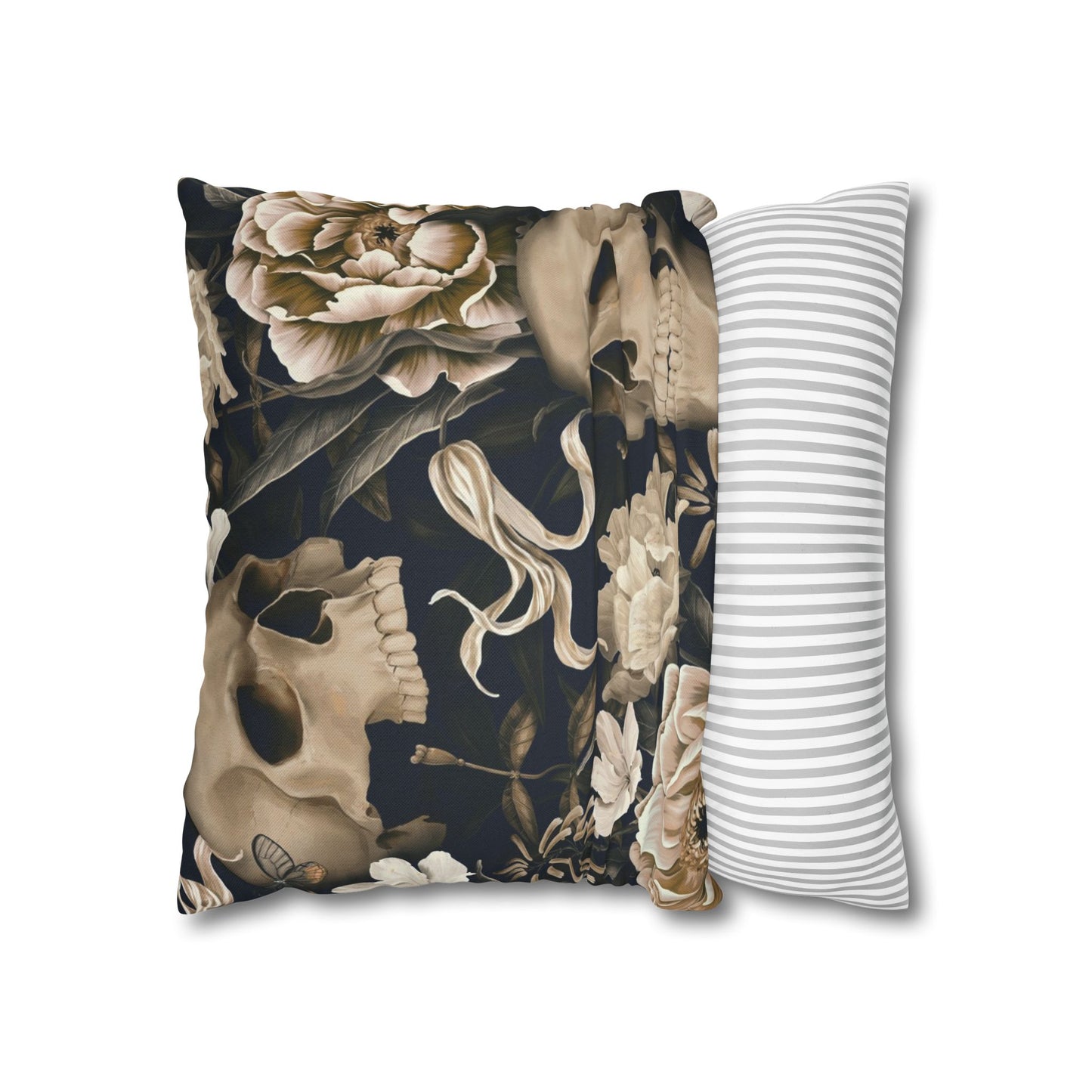 Gothic Floral Skull Pillowcase - Cozy Home Decor, Halloween Accessories, Dark Aesthetic Gifts, Gothic Style Pillow Cover, Unique [...]