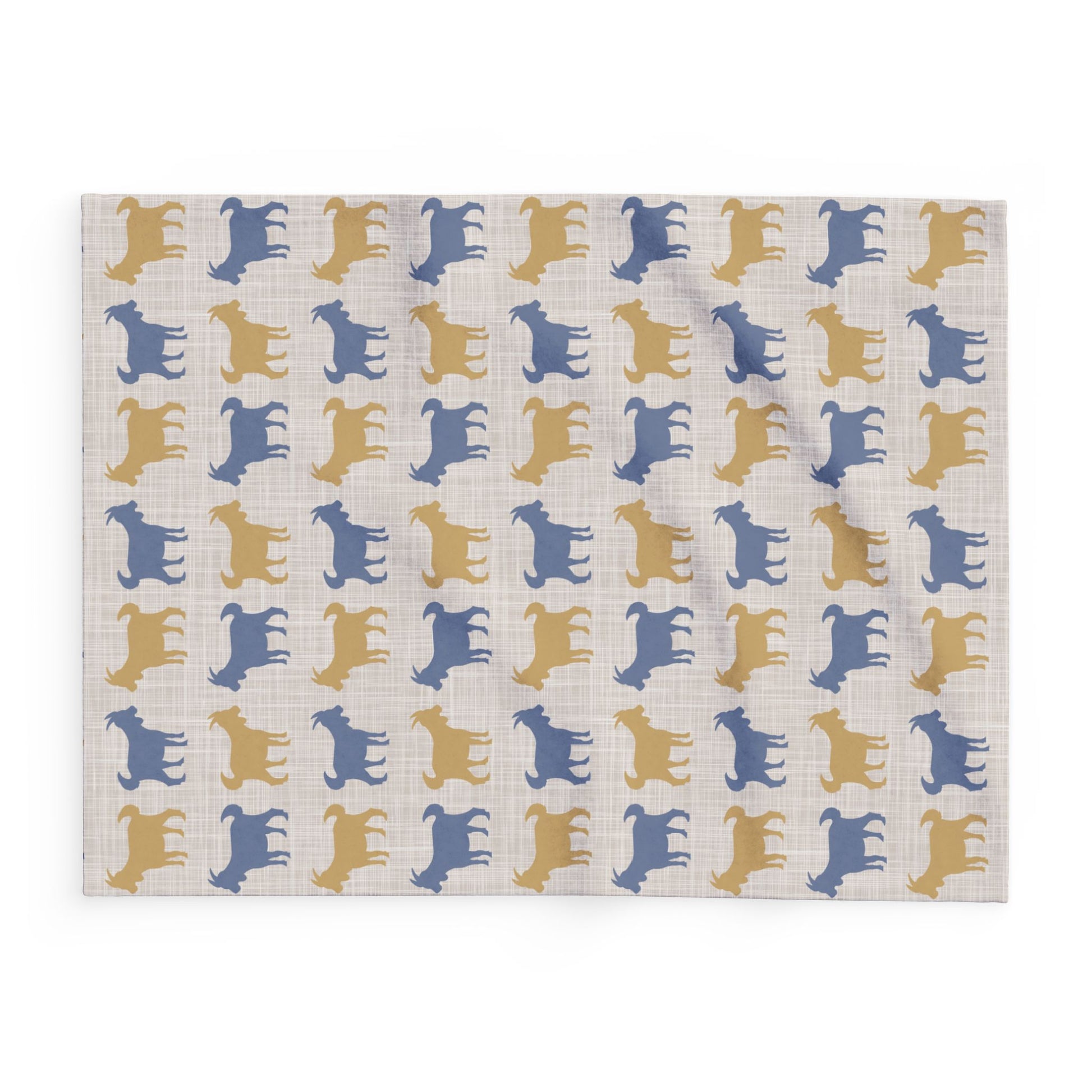 Fleece Blanket, Cozy Goats-Themed Arctic Throw, Bedding Decor, Gift for Animal Lovers, Home Accessory - aMOOsing Designs