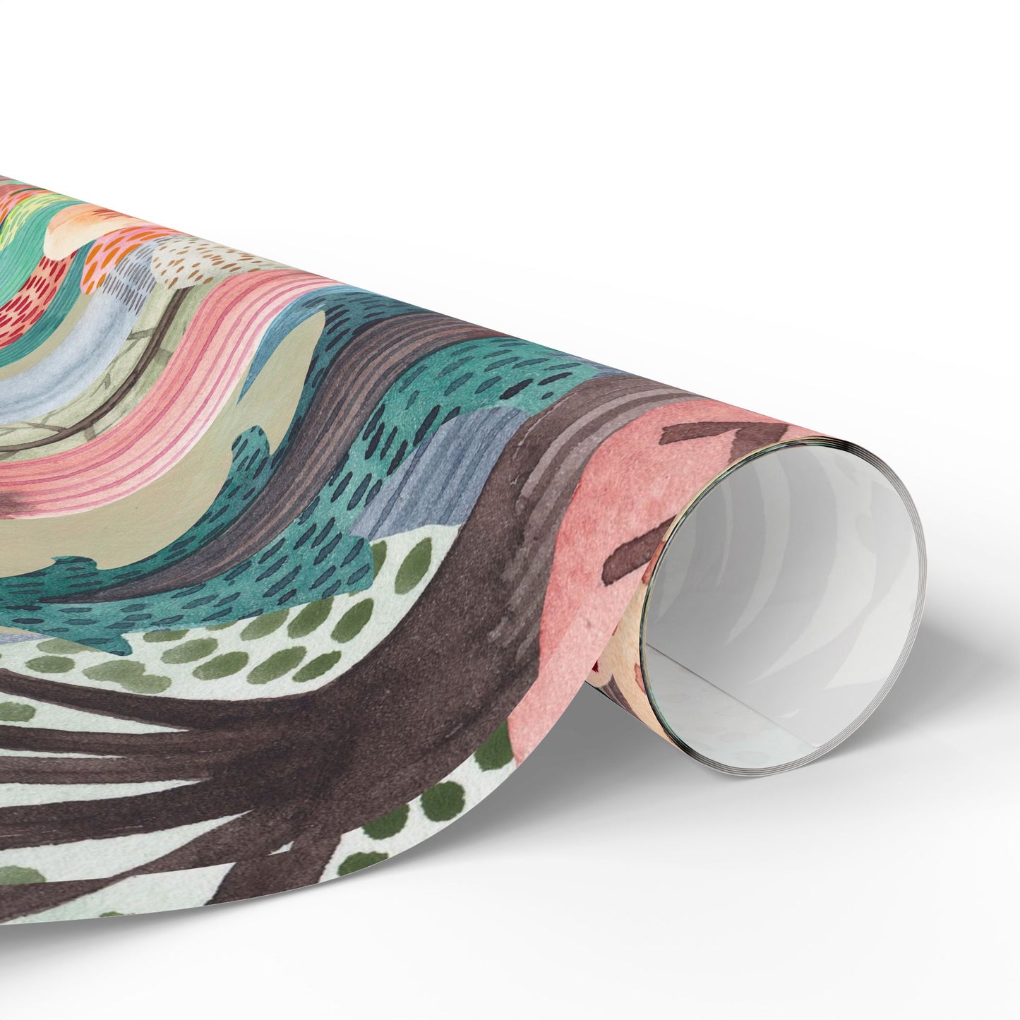 Whimsical Wrapping Paper Roll, Colorful Gift Wrap, Eco-Friendly Party Supplies, Forest-Themed Wrap, Holiday & Birthday Gift Wrap