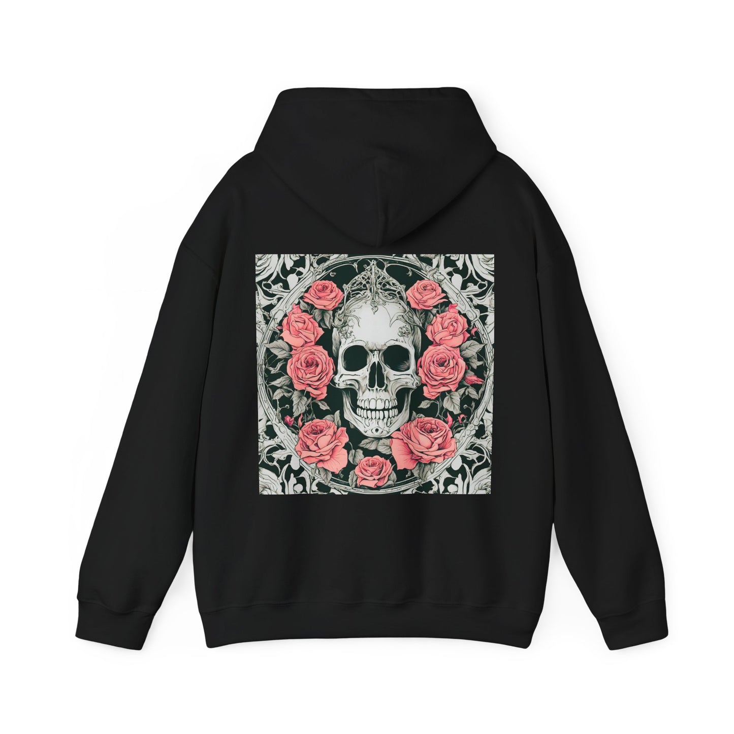 Skeletons n Roses- Unisex Heavy Blend™ Hooded Sweatshirt - aMOOsing Designs