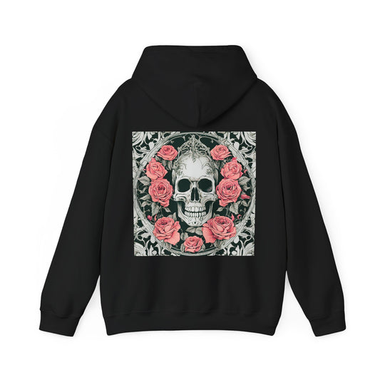 Skeletons n Roses- Unisex Heavy Blend™ Hooded Sweatshirt - aMOOsing Designs