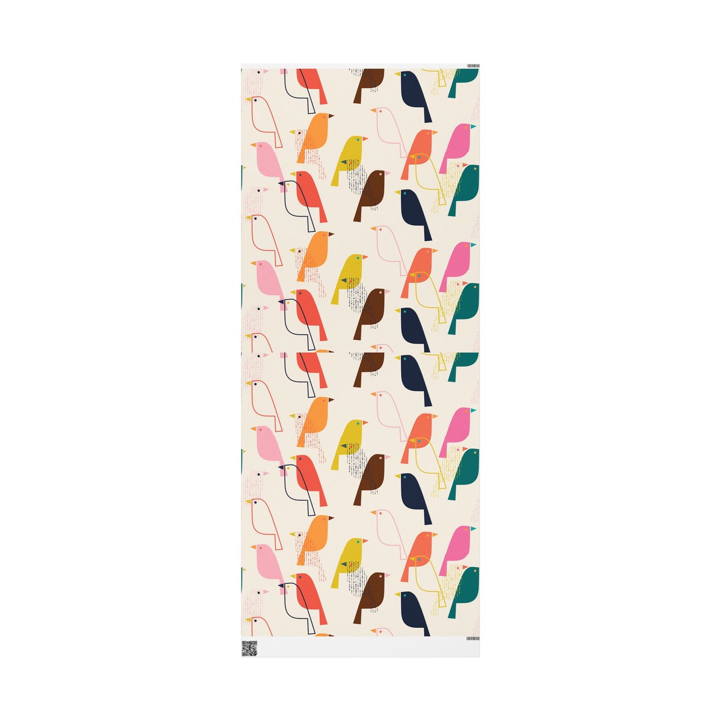 Retro Colorful Bird Wrapping Paper - Eco-Friendly, Unique Gift Wrap for Birthdays, Holidays, Special Occasions, Creative Presents, Festive
