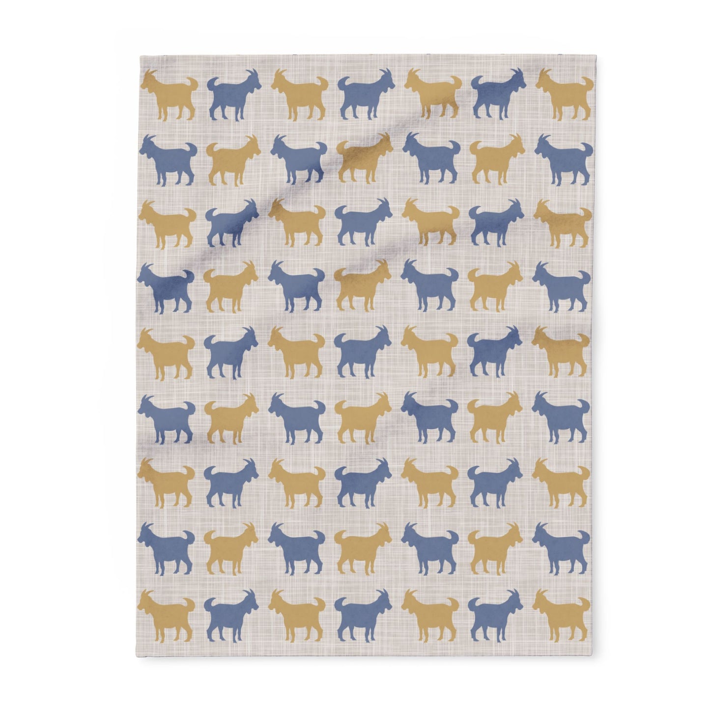 Fleece Blanket, Cozy Goats-Themed Arctic Throw, Bedding Decor, Gift for Animal Lovers, Home Accessory - aMOOsing Designs