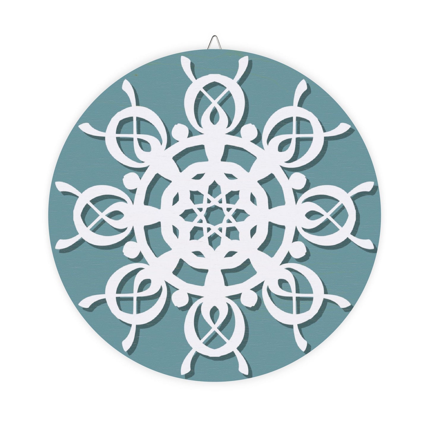 Winter Snowflake Wood Sign | Holiday Decor, Rustic Home Decor, Seasonal Wall Art, Christmas Ornament, Handmade Sign