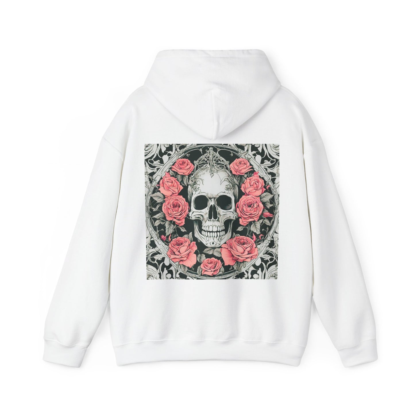 Skeletons n Roses- Unisex Heavy Blend™ Hooded Sweatshirt - aMOOsing Designs