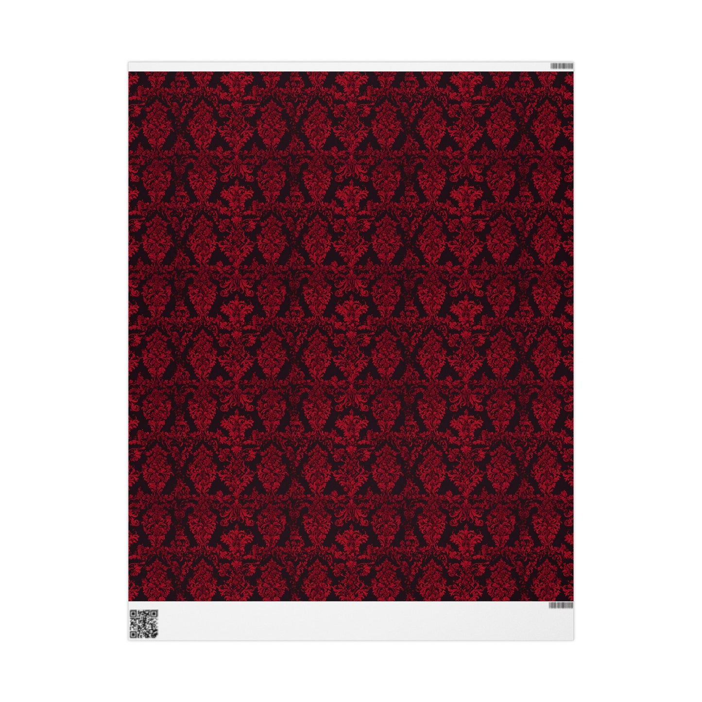 Luxurious Red Damask Wrapping Paper – A Romantic Touch for Weddings, Holidays & Grand Celebrations